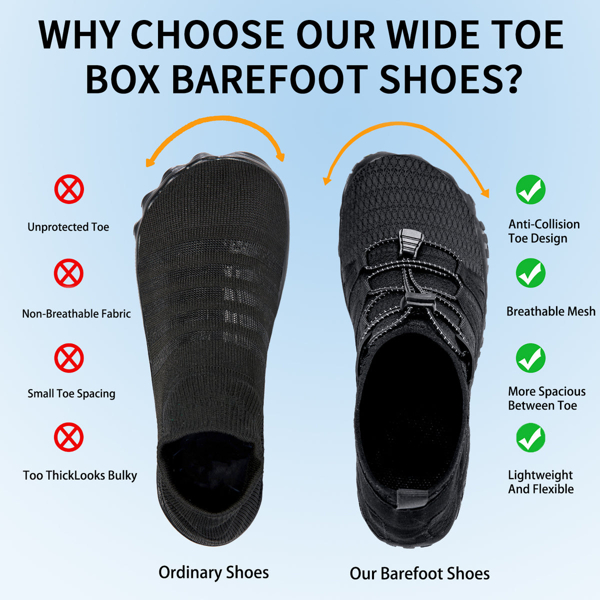 CZV Barefoot Shoes Women Wide Toe Box Water Shoes Fashion Non-Slip Quick Dry with Drainage Breathable Lightweight for Walking Sneakers Beach Hiking Surfing
