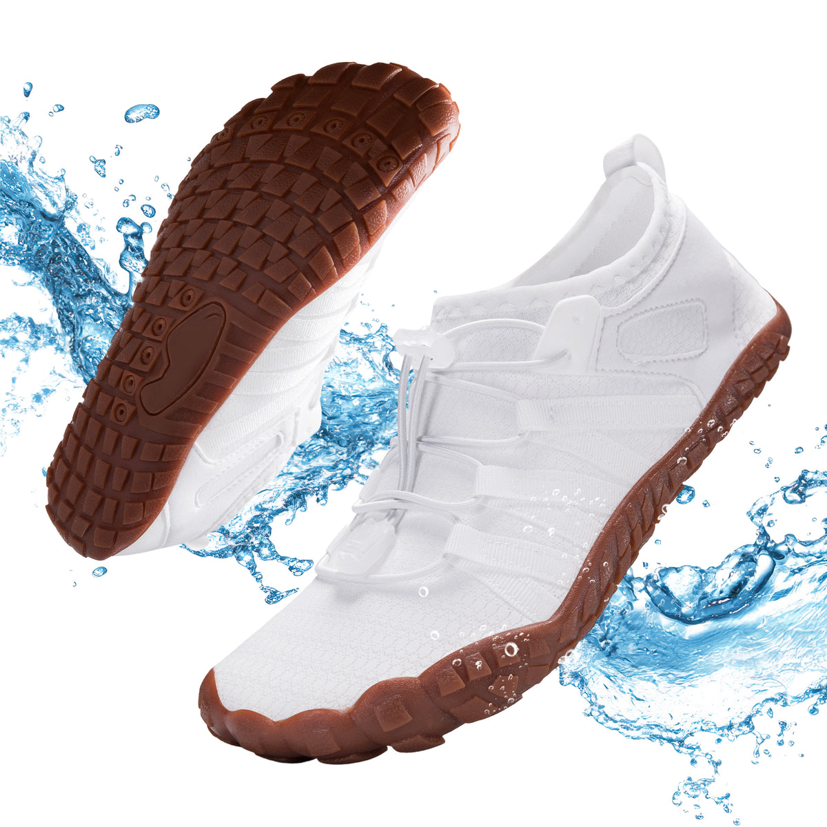 CZV Barefoot Shoes Women Wide Toe Box Water Shoes Fashion Non-Slip Quick Dry with Drainage Breathable Lightweight for Walking Sneakers Beach Hiking Surfing
