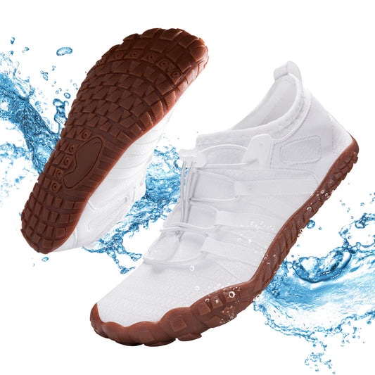 CZV Barefoot Shoes Women Wide Toe Box Water Shoes Fashion Non-Slip Quick Dry with Drainage Breathable Lightweight for Walking Sneakers Beach Hiking Surfing