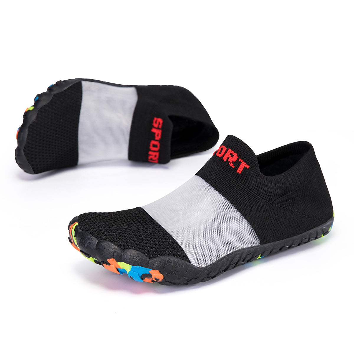 CZV Quick-Dry Kids Beach Shoes Non-Slip Breathable Water Shoes for Girls Toddlers