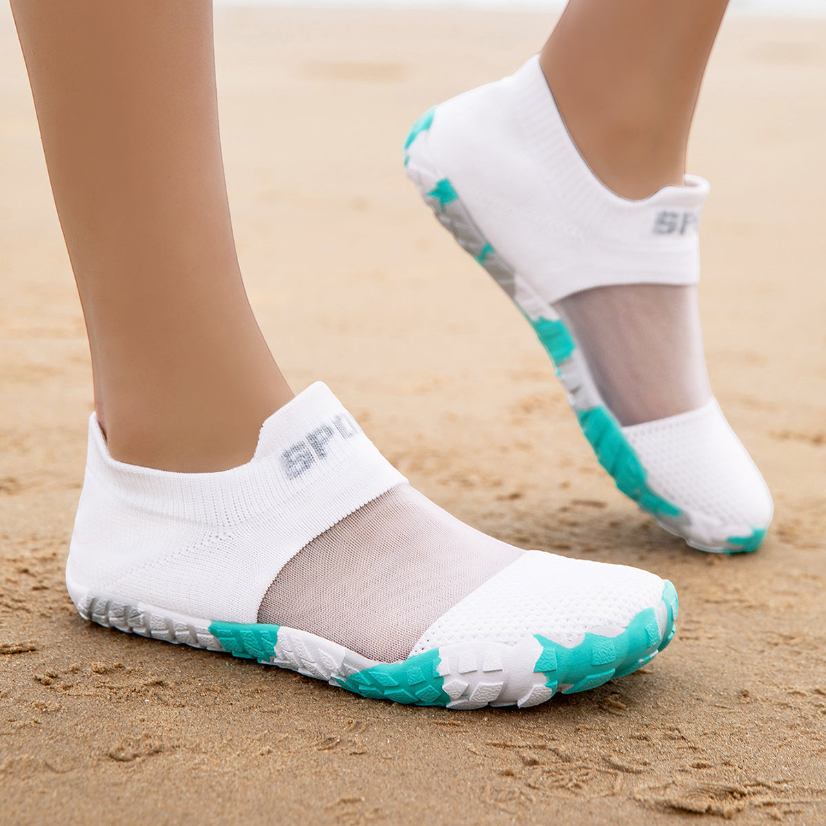 CZV Quick-Dry Kids Beach Shoes Non-Slip Breathable Water Shoes for Girls Toddlers