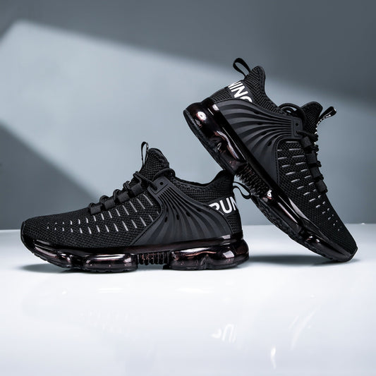 CZV Men Running Sports Shoes Walking Sneakers Air Cushion Non Slip Breathable Fashion Casual with Mesh Athletic Shoes