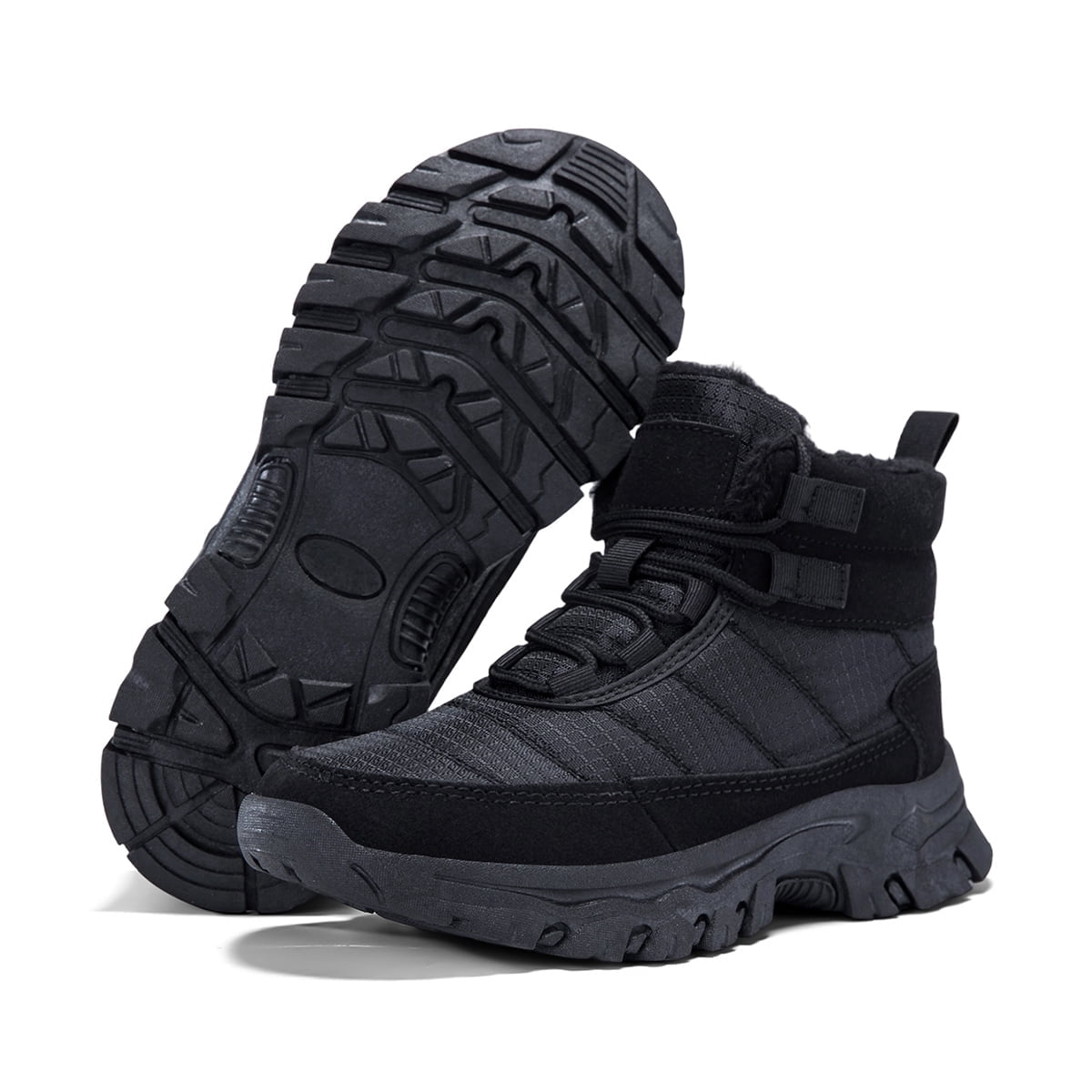 Boys & Girls Non-Slip Winter Snow Boots, Warm Fleece Lined Outdoor Boots for Daily Wear, School & Outdoor Play