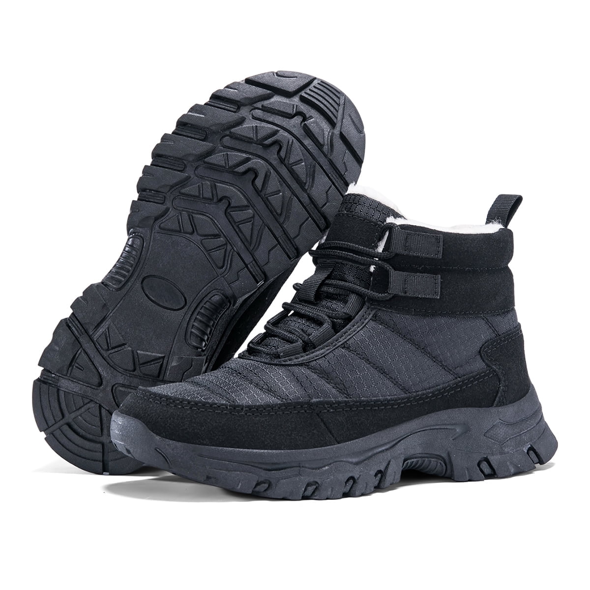 Boys & Girls Non-Slip Winter Snow Boots, Warm Fleece Lined Outdoor Boots for Daily Wear, School & Outdoor Play