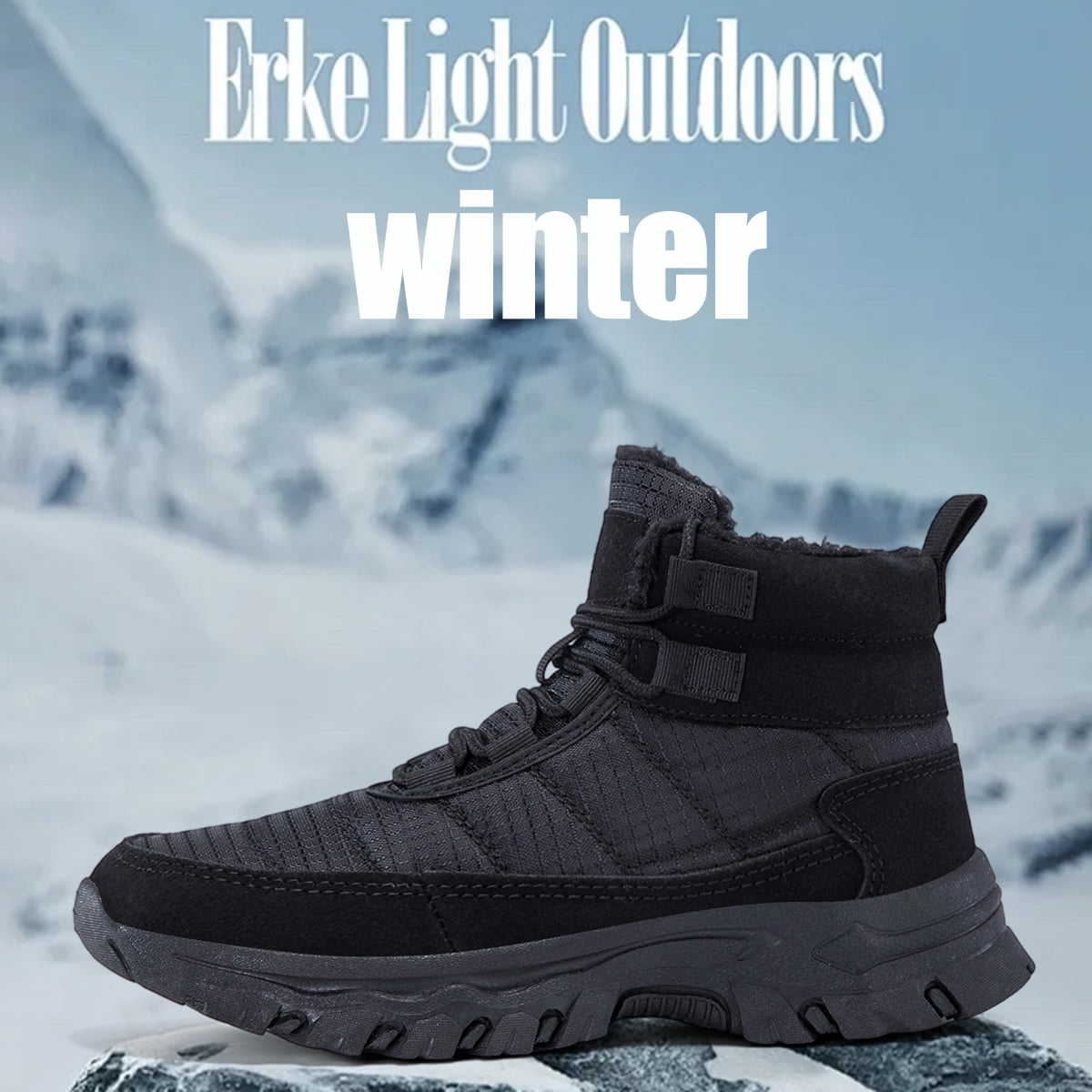Boys & Girls Non-Slip Winter Snow Boots, Warm Fleece Lined Outdoor Boots for Daily Wear, School & Outdoor Play